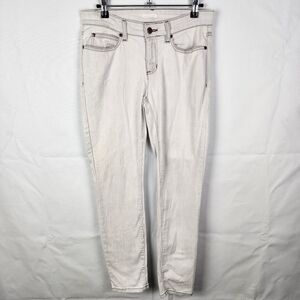 Eileen Fisher Skinny Jeans-Stretch Denim-Organic Cotton-Cement -Size 2 Pants